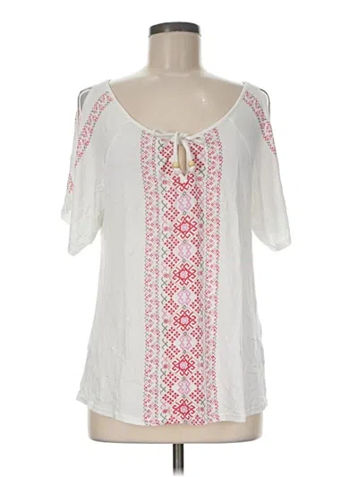 Pre-owned Lascana Short Sleeve T-shirt In White