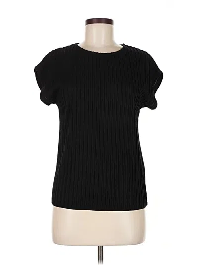 Pre-owned Lascana Short Sleeve Turtleneck In Black