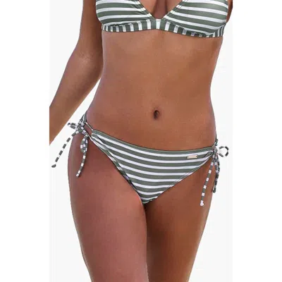 Lascana Side Tie Bikini Bottom In Green