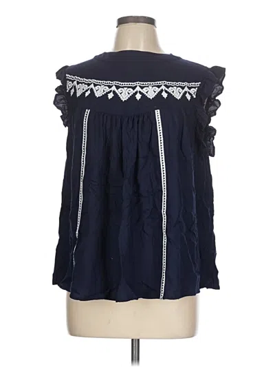 Pre-owned Lascana Sleeveless Blouse In Blue