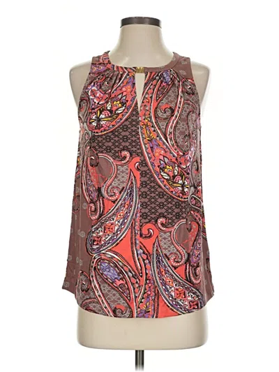 Pre-owned Lascana Sleeveless Blouse In Brown