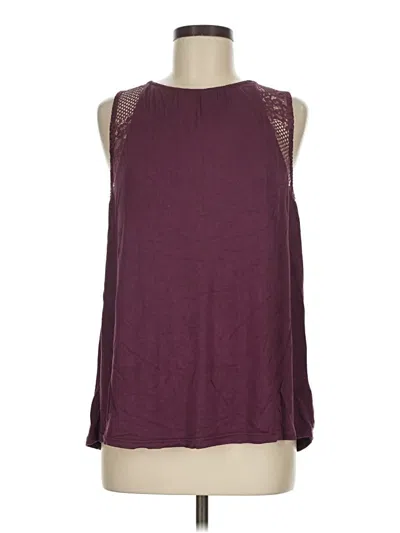 Pre-owned Lascana Sleeveless Blouse In Burgundy