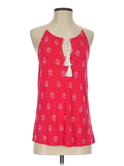 Pre-owned Lascana Sleeveless Blouse In Red