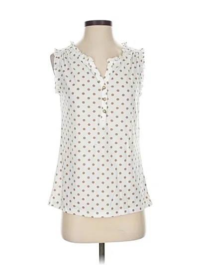 Pre-owned Lascana Sleeveless Blouse In White