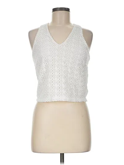 Pre-owned Lascana Sleeveless Blouse In White