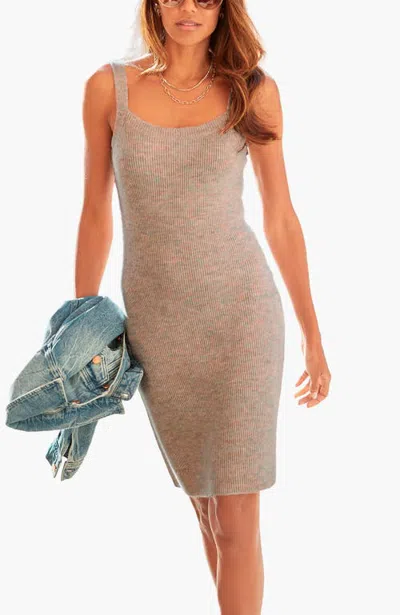 Lascana Sleeveless Sweater Dress In Cream Multi