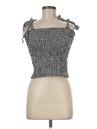 Pre-owned Lascana Sleeveless Top Black Square Neckline Tops