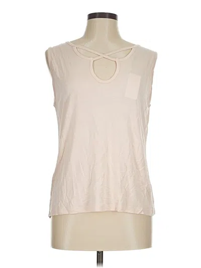 Lascana Sleeveless Top Ivory Keyhole Neckline Tops