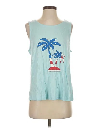 Pre-owned Lascana Sleeveless T-shirt In Blue