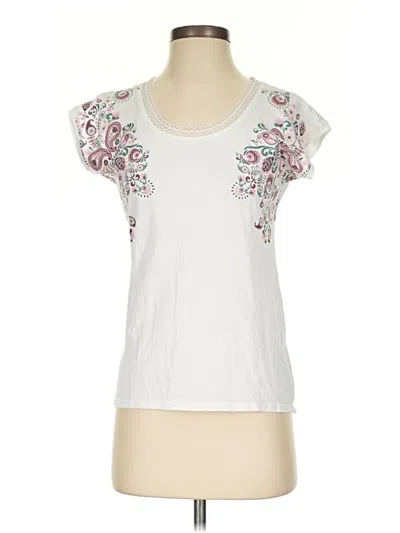 Pre-owned Lascana Sleeveless T-shirt In White