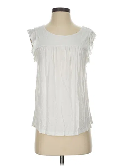 Pre-owned Lascana Sleeveless T-shirt In White