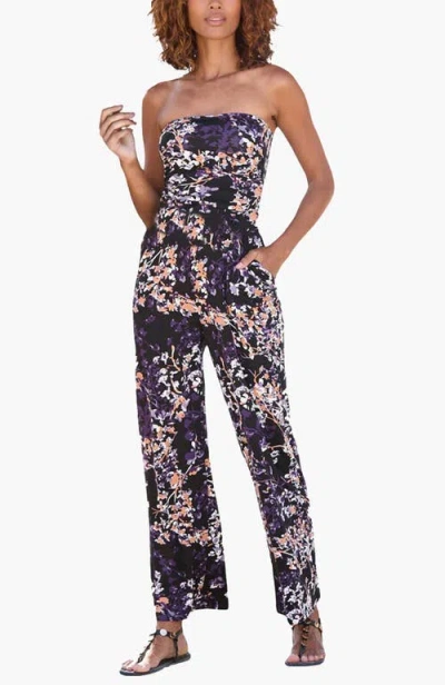 Lascana Strapless Jumpsuit In Blue