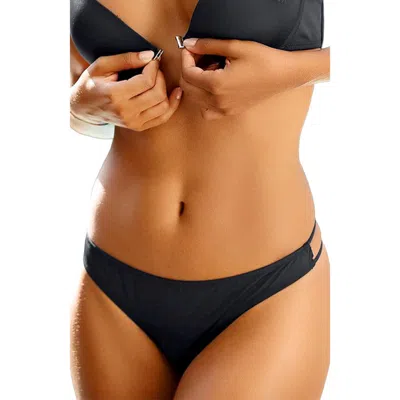 Lascana Strappy Heart Push Up Bra In Black
