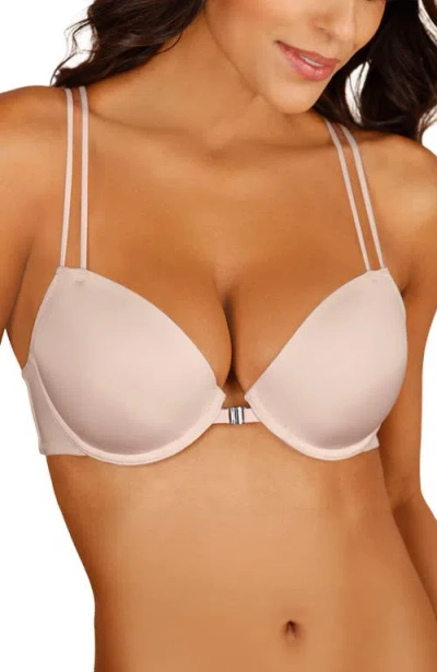 Lascana Strappy Heart Push Up Bra In Pink