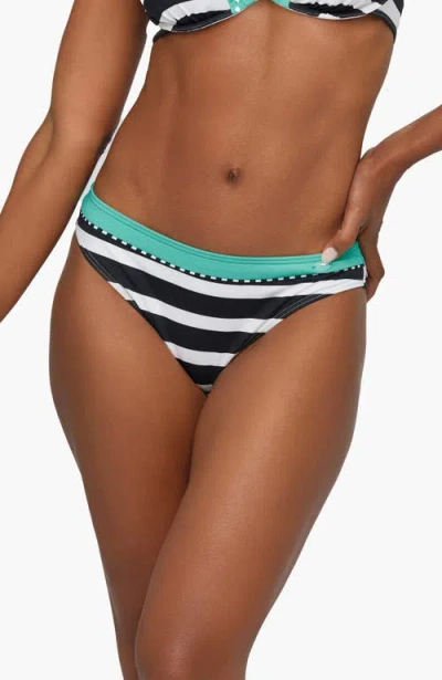 Lascana Striped Classic Bikini Bottom In Multi
