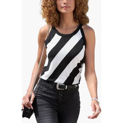 Lascana Striped Knit Tank Top In Multi