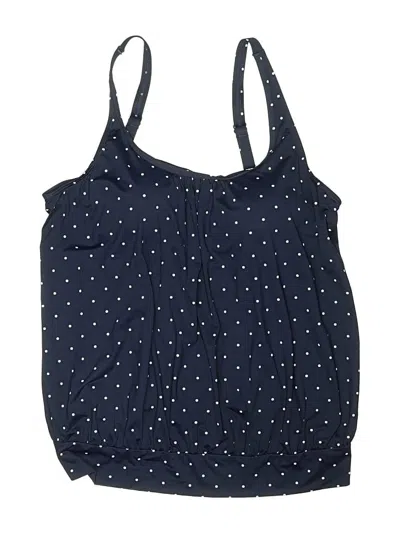 Pre-owned Lascana Swimsuit Top Blue Polka Dots Pattern Swimwear