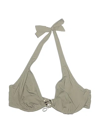 Pre-owned Lascana Swimsuit Top Gray Swimwear