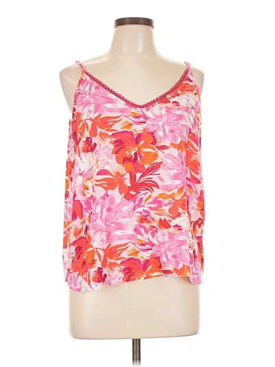 Pre-owned Lascana Tank Top Pink Cold Shoulder Neckline Tops