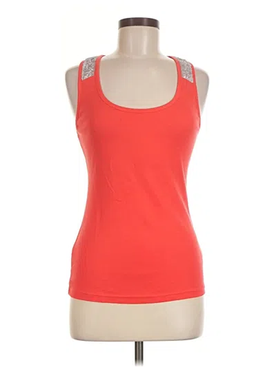 Pre-owned Lascana Tank Top Red Square Neckline Tops