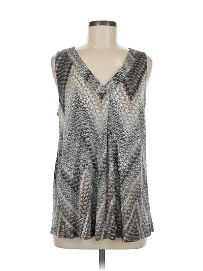 Pre-owned Lascana Tank Top Silver Plunge Neckline Tops
