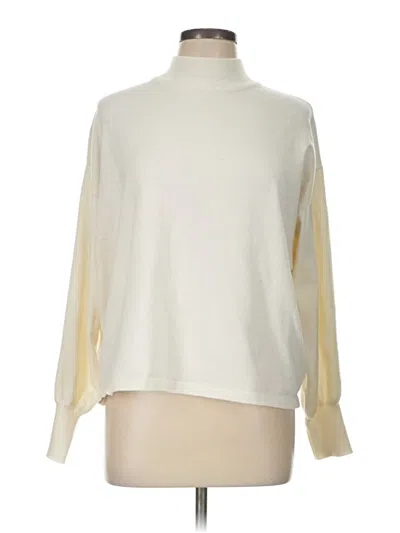 Pre-owned Lascana Turtleneck Sweater In Ivory
