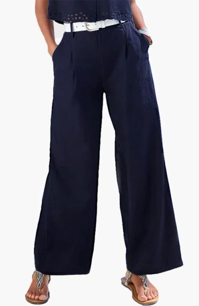 Lascana Wide Leg Trousers In Blue