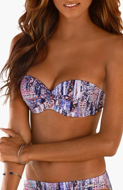 Lascana Wire Bandeau Bikini Top Size 36d In Green