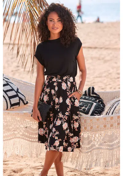 Lascana Women's 2-in-1 Look Dress In Multi