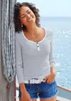 Lascana Women's 2-pack Striped Long Sleeve Tops