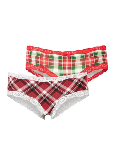 Lascana Women's 2 Pk Holiday Hipster Panties In Multi