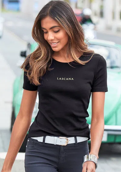 Lascana Women's 2 Pk  Logo Tops In Multi