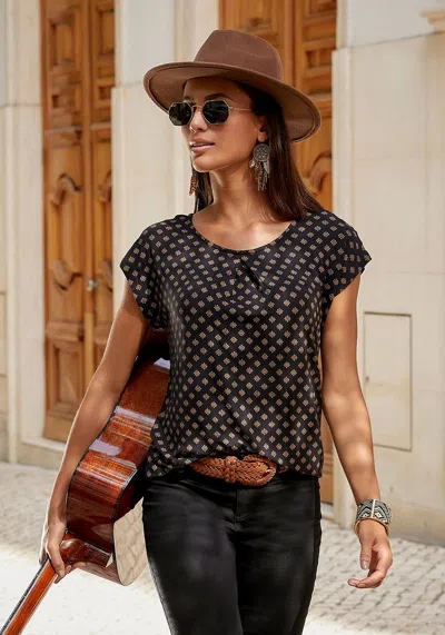Lascana Women's Boho Print Top