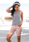 Lascana Women's Button Up Bermuda Shorts In Multi
