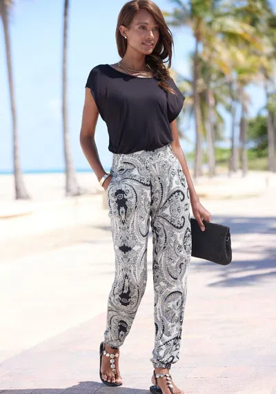 Lascana Women's Casual Boho Pants In Multi