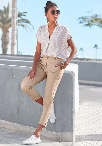 Lascana Women's Casual Chino Pants In Neutral