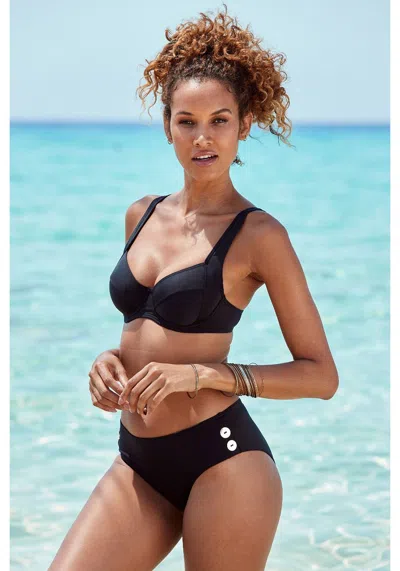 Lascana Women's Classic Underwire Bikini Top In Black