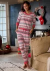 Lascana Women's Fair Isle Pajama Set In Multi