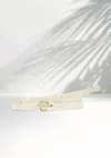 Lascana Women's Faux Leather Belt In White