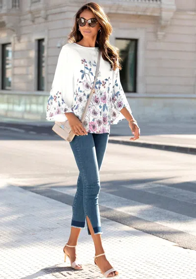 Lascana Women's Floral Patterned Blouse In Multi