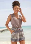 Lascana Women's Flowy Patterned Shorts In Multi