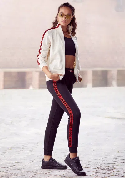 Lascana Women's Good Vibes Jacket In White
