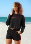 Lascana Women's Good Vibes Long Sleeve Top