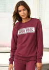 Lascana Women's Good Vibes Sweatshirt