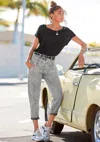 Lascana Women's High Waisted Jeans In Grey