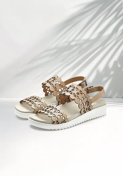 Lascana Women's Hole Detail Sandals In Gray