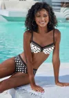 Lascana Women's Mix Print Underwire Bikini Top In Pattern