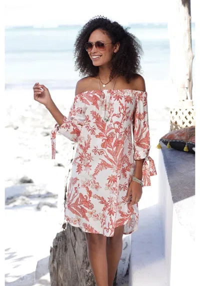 Lascana Women's Off Shoulder Floral Dress In Multi