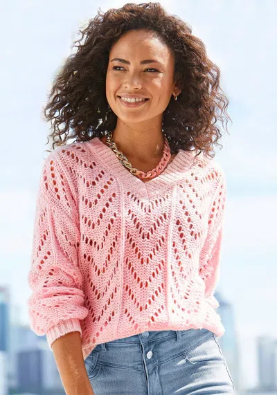 Lascana Women's Open Knit Sweater