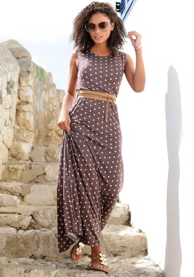 Lascana Women's Polka Dot Maxi Dress